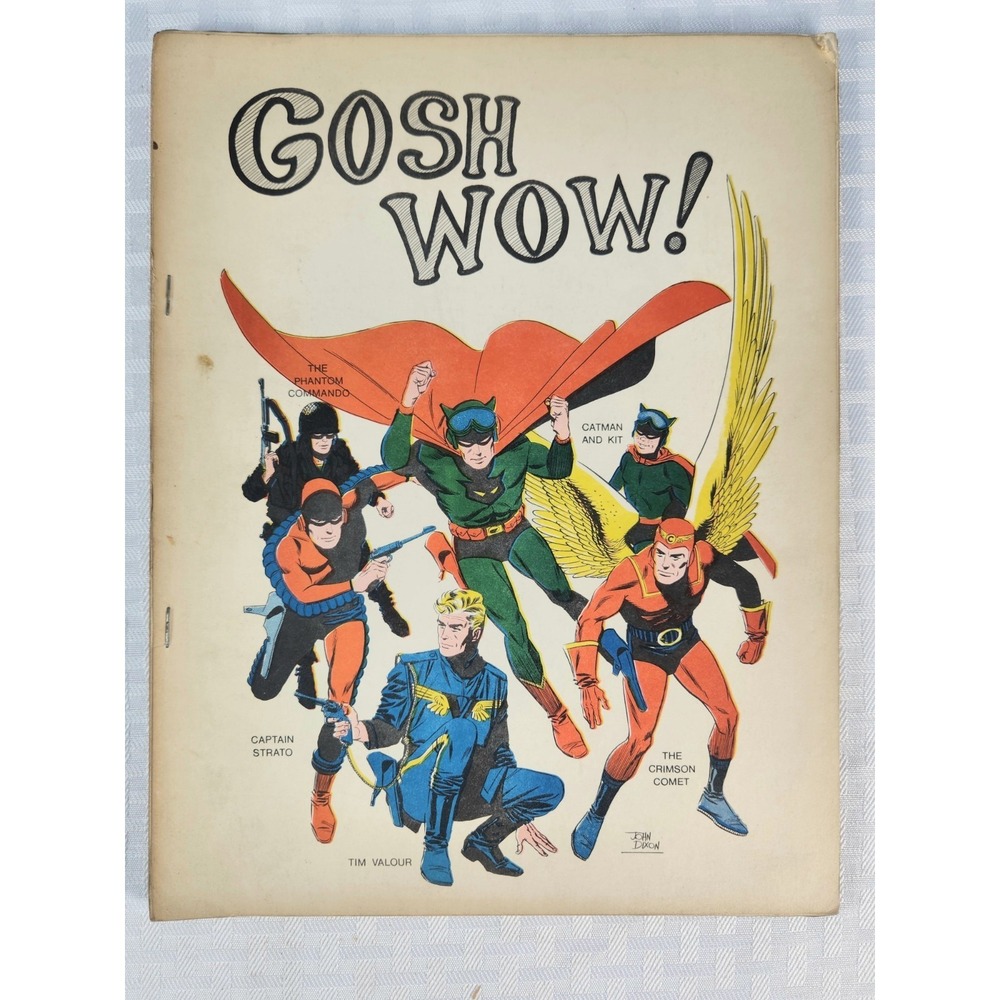 GOSH WOW! #1‎  First Edition Vintage comics fanzine (1967)  Very Good Condition